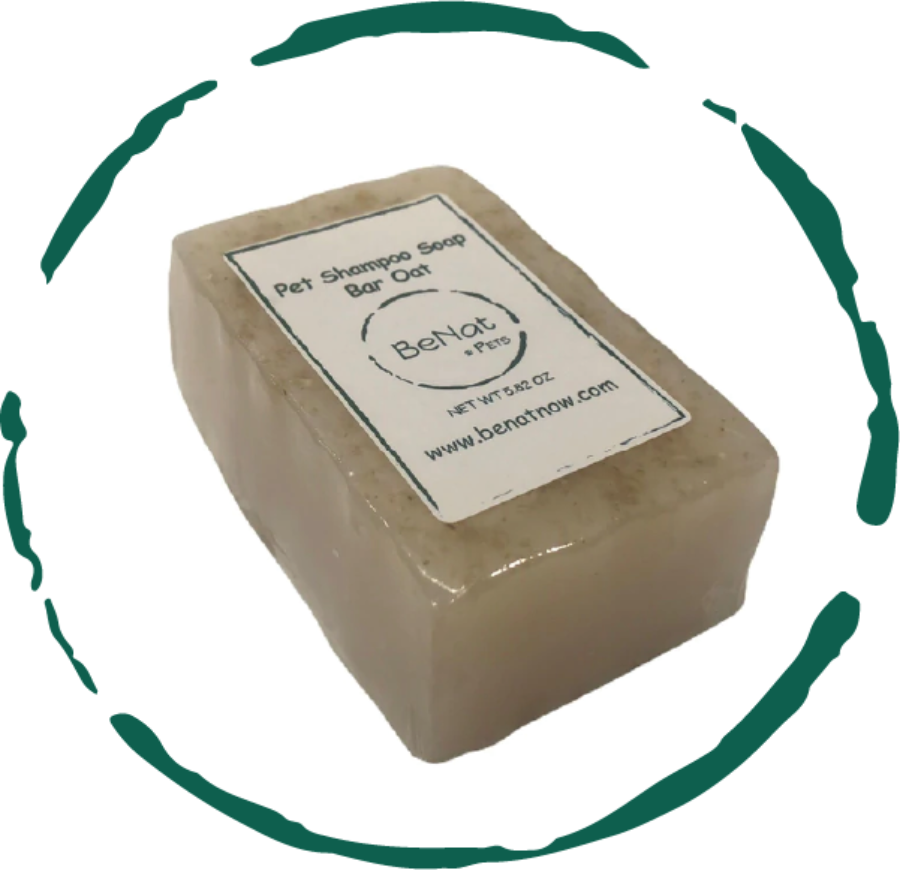 BeNat Pets. All-Natural Pet Shampoo Bar. Oat. 5.8 oz.-0