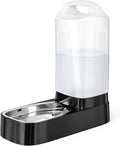 2.4 Gallon Gravity Pet Water Dispenser with 304 Stainless Steel Bowl-0
