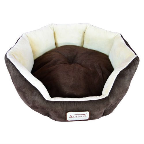 Mocha Plush Pet Bed