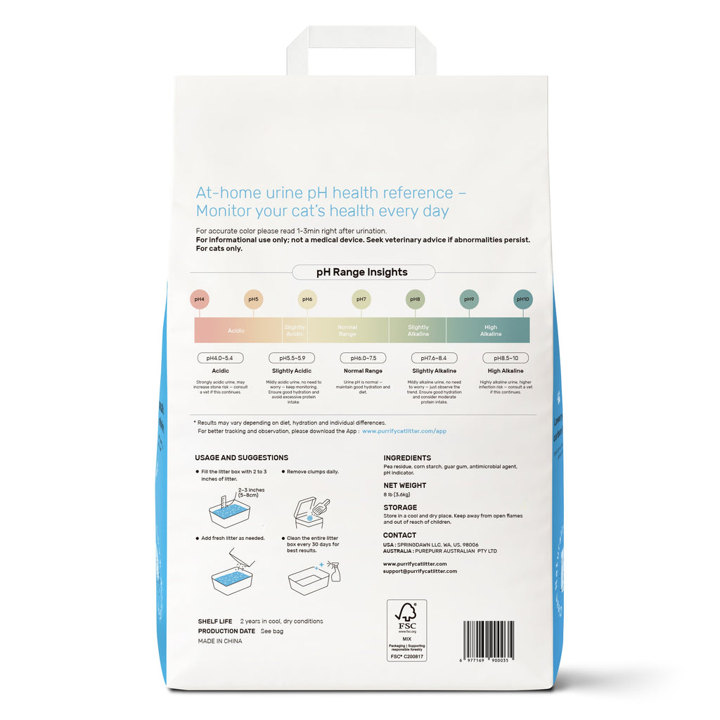 purrify® Smart pH Insight Plant-Based Clumping Cat Litter-2