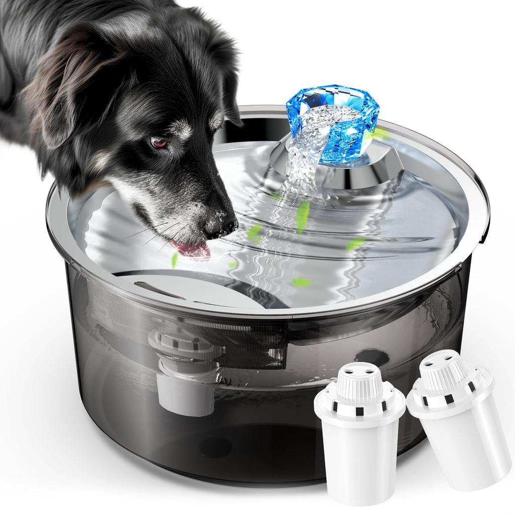 2.6Gal/10L Dog Water Fountain for Dogs & Cats & Multiple Pets D2340-0