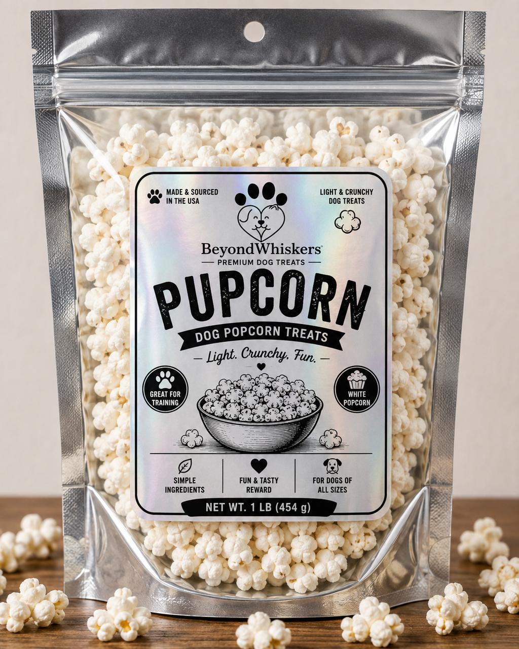 Dog Popcorn Treats (Pupcorn) – Light & Crunchy Dog Snack-0