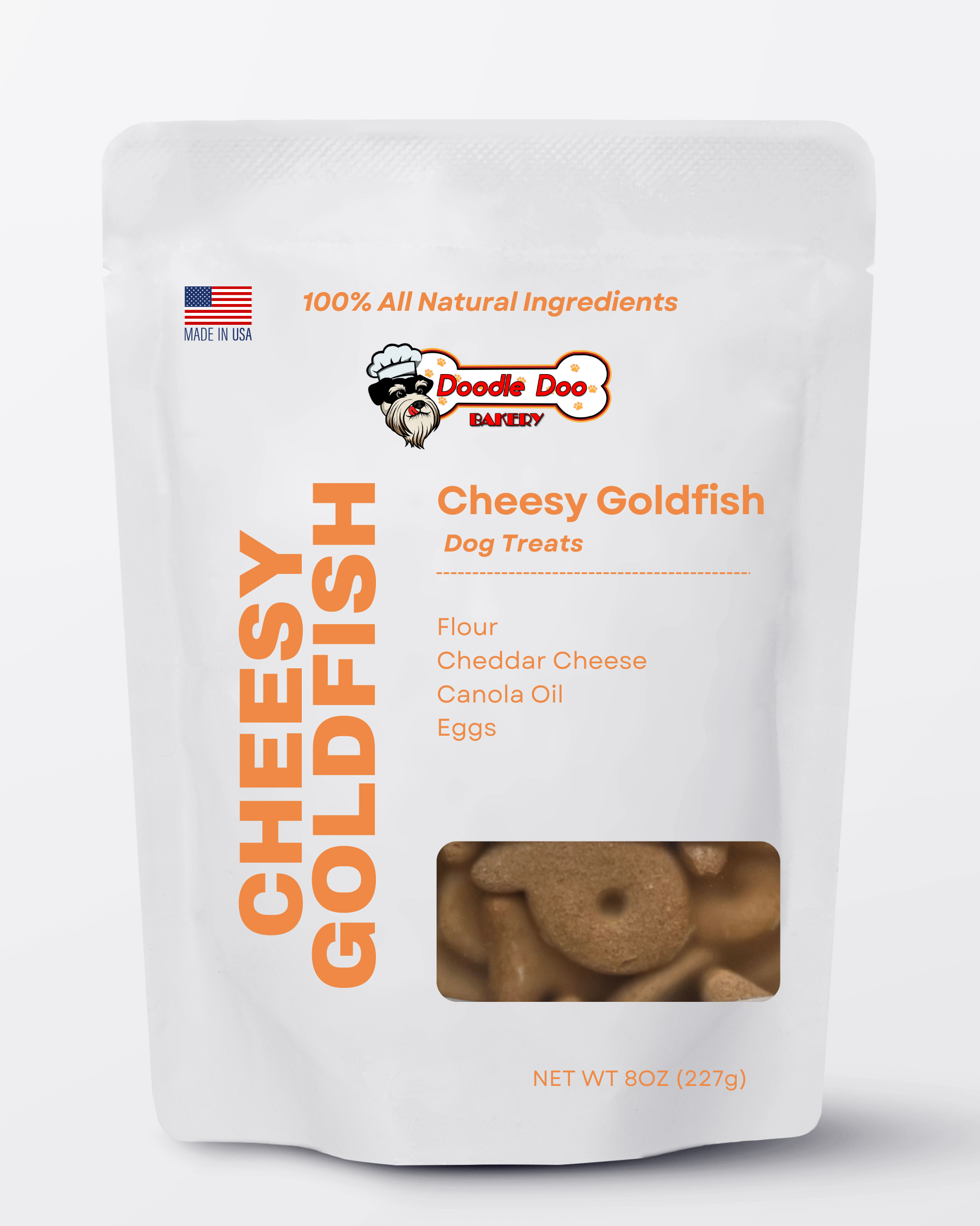 Homemade Dog Treats - Cheesy Goldfish 1/2lb 🐶-0