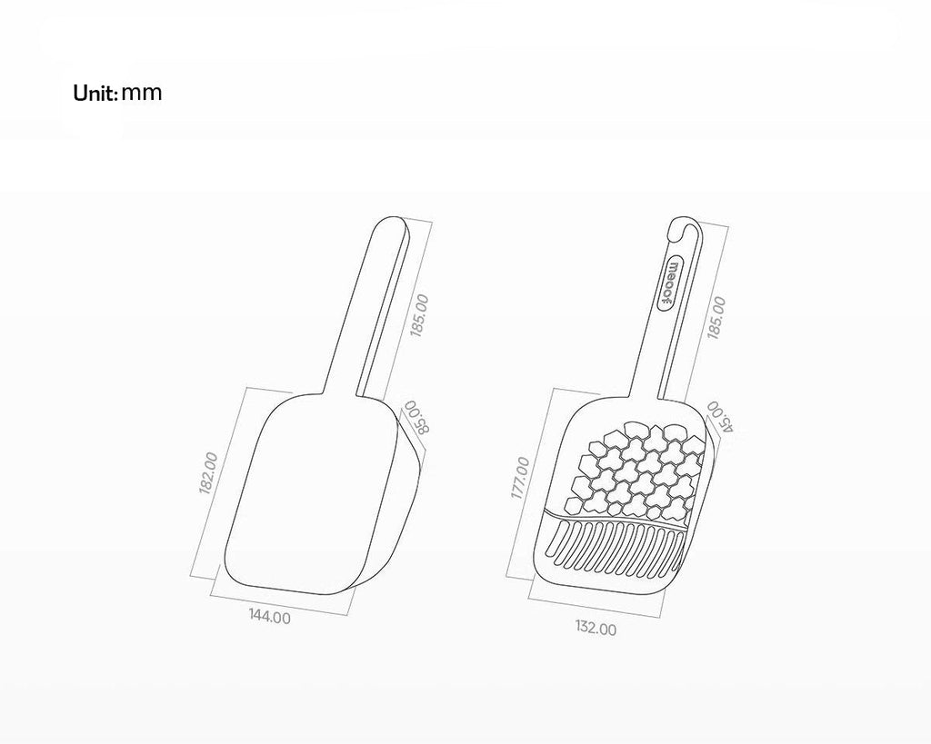 Dual-Zone Cat Litter Scoop & Waste Shovel Set-2