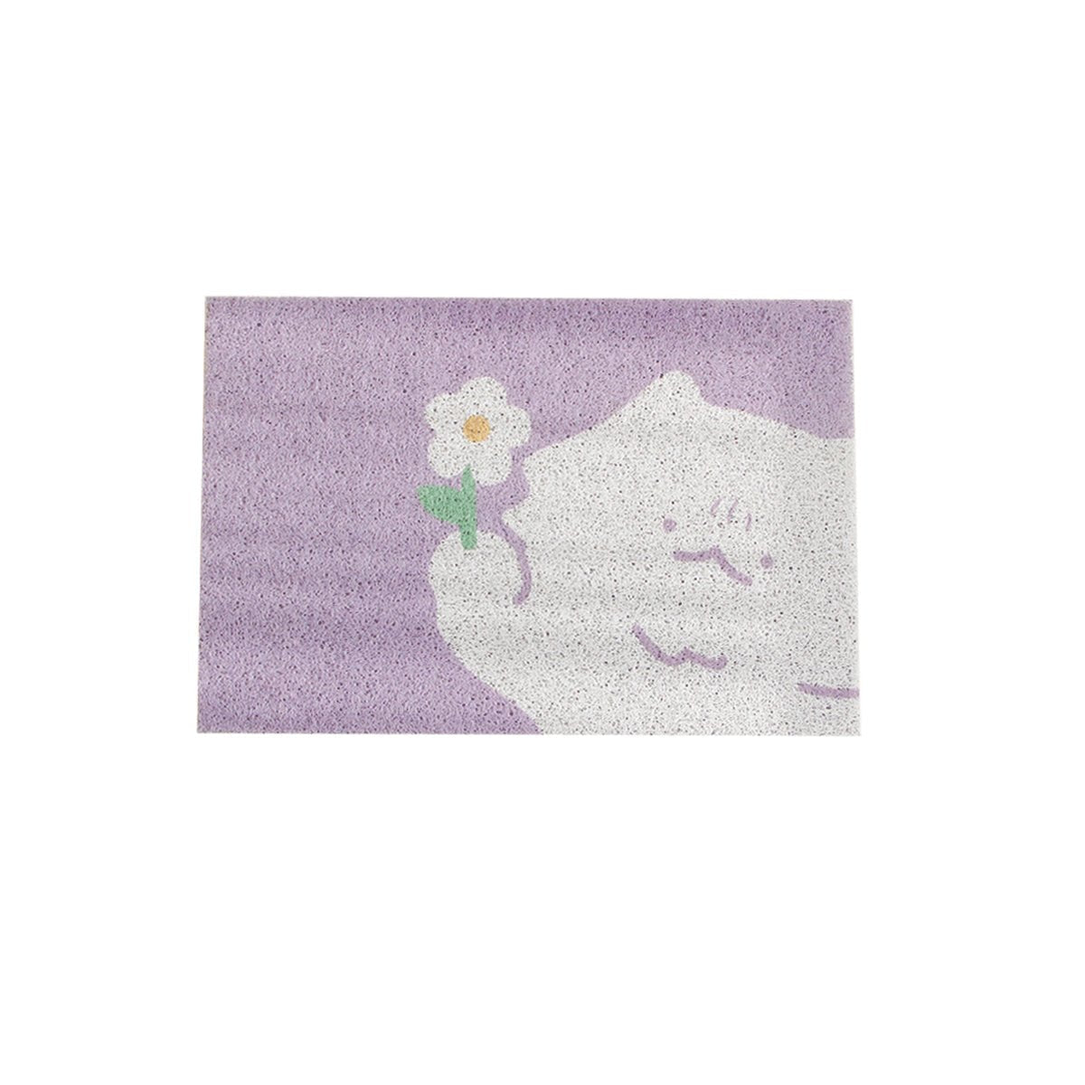 Floral PVC Coil Cat Litter Trapping Mat-4