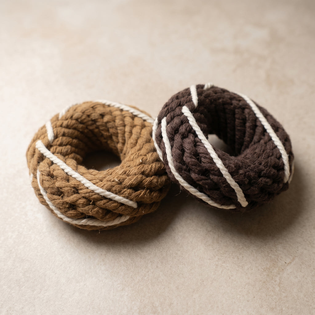 The Donut Pet Toy | Handcrafted | Set of 6-0