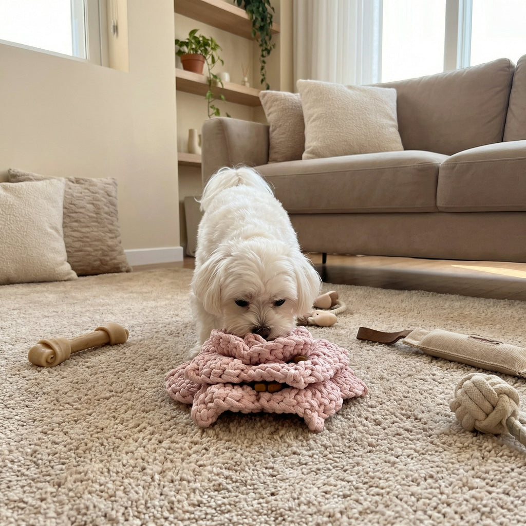 Cherry Blossom: Snuffle Flower Dog Toy-3